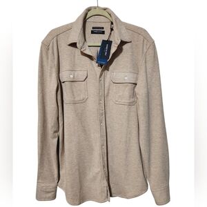 NEW! Kenneth Cole New York Mobility Knit Shirt Tan Size Medium